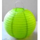 Lampion rond vert anis 25 cm
