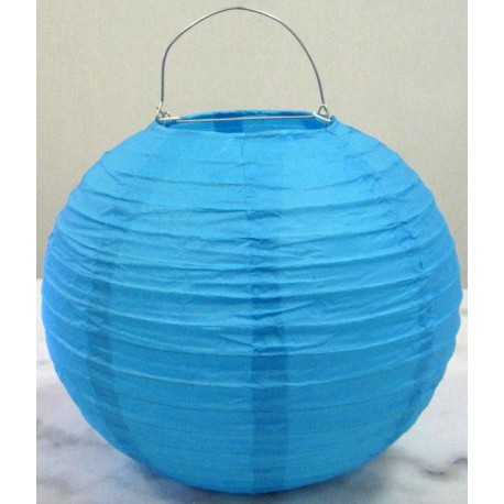 Lampion rond turquoise 25 cm