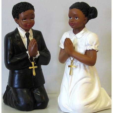 Figurine communiants type africain