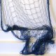 Déco filet de pêche bleu