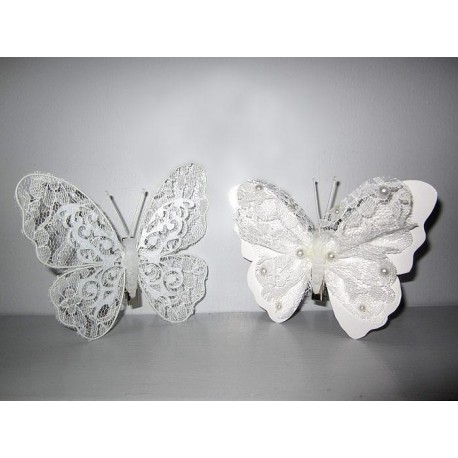 Papillons 12 cm, sur pince, n°3