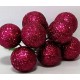 Bouquet boules polystyrène pailleté b