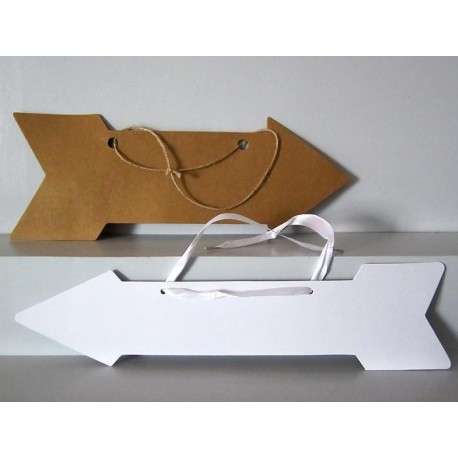 Flèches kraft ou blanches