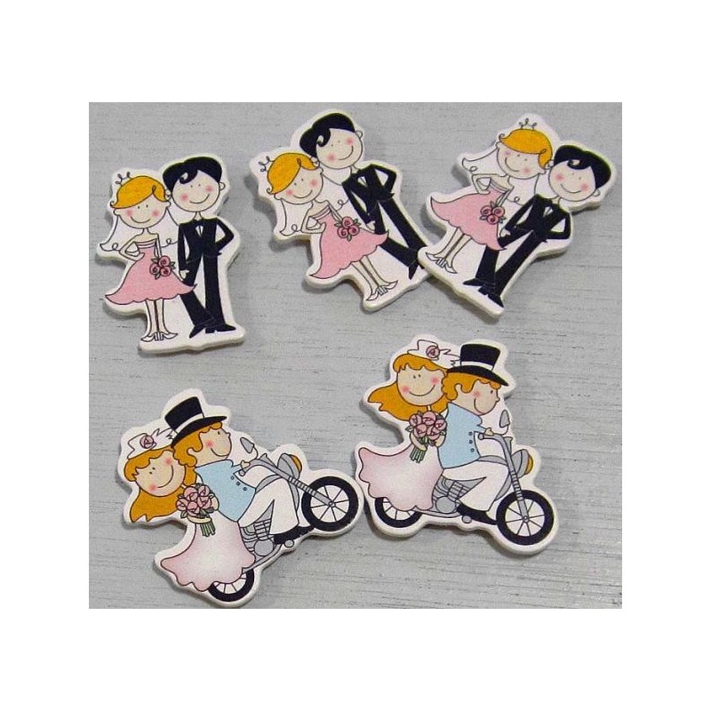 10 Autocollants Mariage Pour Livre D'or - Motifs Rose Doré, Personnalisables, Décoration Album De Mariage
