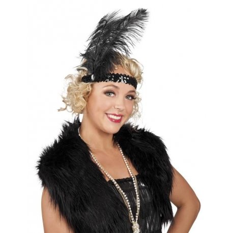 Bandeau 1925 avec plume noire