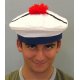 Chapeau de marin pompon rouge