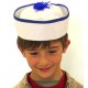 Chapeau de marin pompom bleu