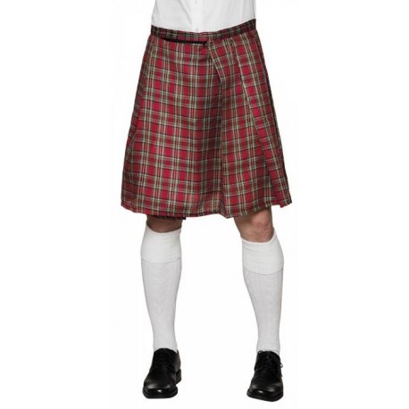 Déguisement kilt rouge