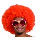 Perruque afro orange