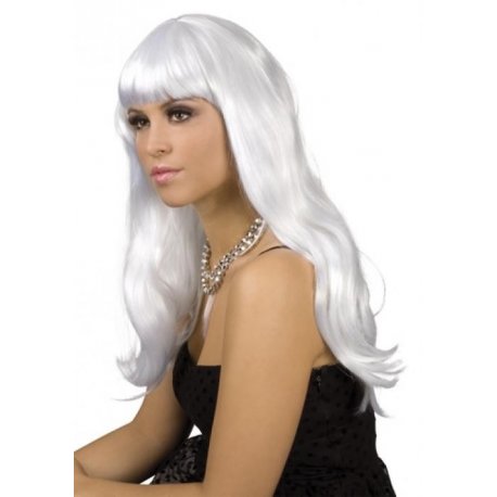 Perruque sexy blanche
