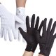 Gants courts avec bouton pression