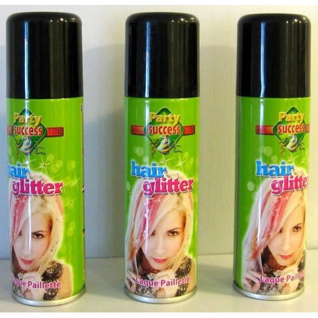 Laque cheveux paillettes