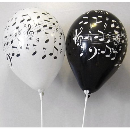 Ballons imprimés musique 360°