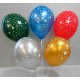 Ballons métallisés avec étoiles 360°
