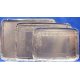Plateaux carton alu argent-4 tailles