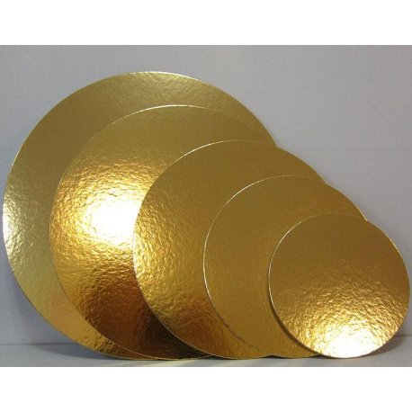 Ronds déco en carton Or