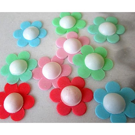 Décor marguerites assorties