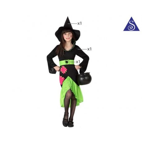 Sorcière verte 3/4 ans