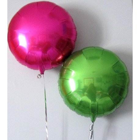 Ballons alu ronds n°1- 7 COULEURS DISPO