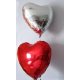 Ballons alu Coeur 45 cms -14 COULEURS DISPO
