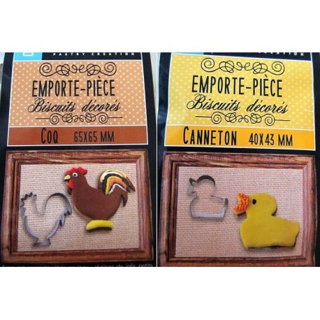 Emporte-pièce coq ou canard