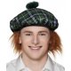 Béret écossais vert-cheveux