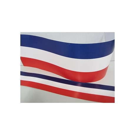 Rubans tricolores en plastique
