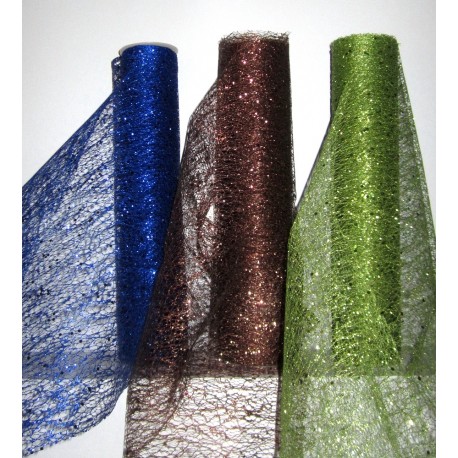 Chemins de table glitter choco, bleu roi ou vert