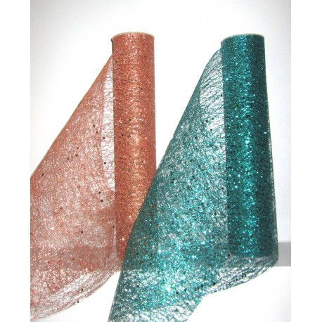 Chemins de table glitter rose gold ou vert foncé