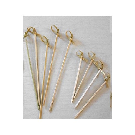 Brochettes bois avec ruban