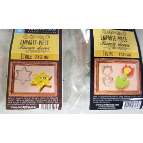Emporte-pièce Etoile ou Tulipe