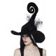 Chapeau sorcière tire bouchon