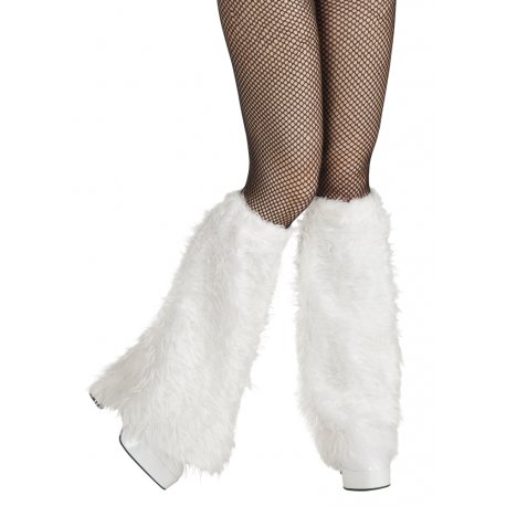 Jambières peluche blanc