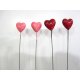 Coeurs 5 cm sur pique