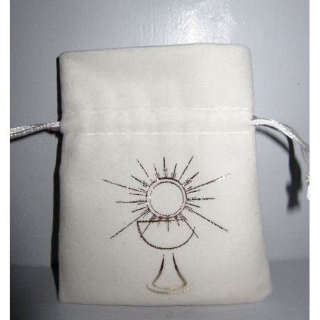 Sac velours pour Communion