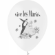 Ballons imprimés sur 1 face Vive les mariés