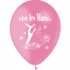 Ballons imprimés sur 1 face Vive les mariés