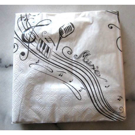 Serviettes Musique