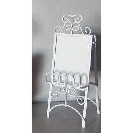 porte noms en fer blanc