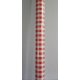 Nappes papier damassées Vichy rouge