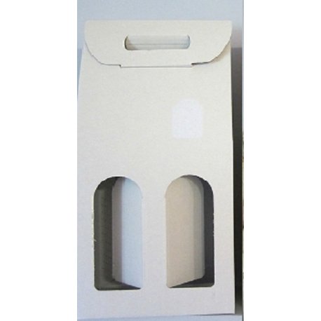 Boîtes cadeau pour 2 bouteilles blanc
