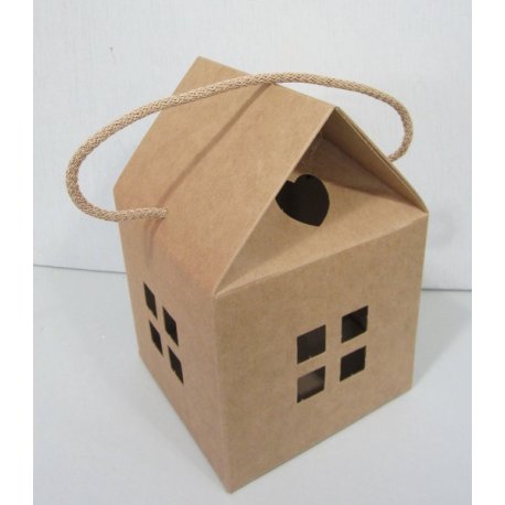 Boîtes cadeau maison Kraft 12 cm