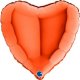 Ballons alu Coeur 45 cms -14 COULEURS DISPO