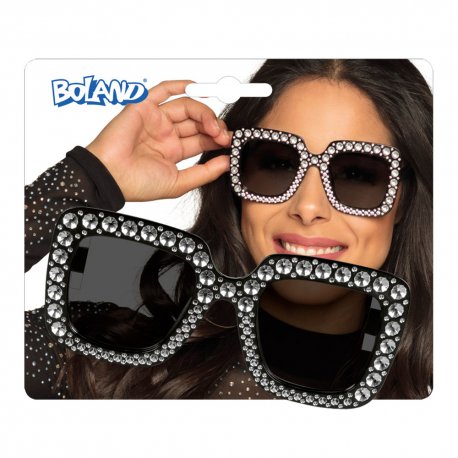 Lunettes diamants violet