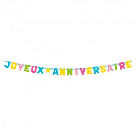 Guirlande carton pour anniversaire