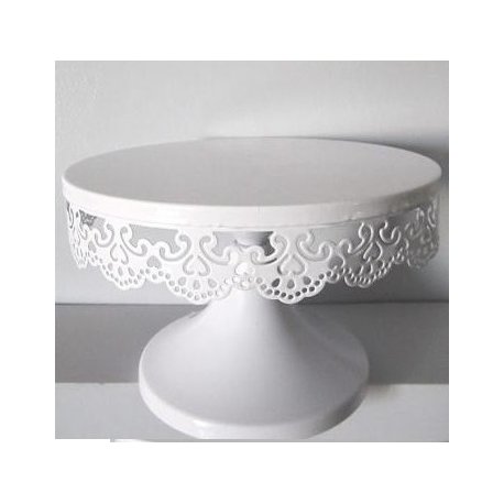 Présentoirs à gâteau en fer blanchi 30 cm