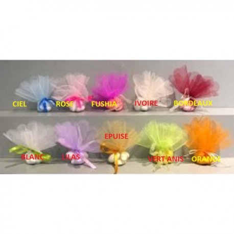 Tulles festonnés 25 cm n°1