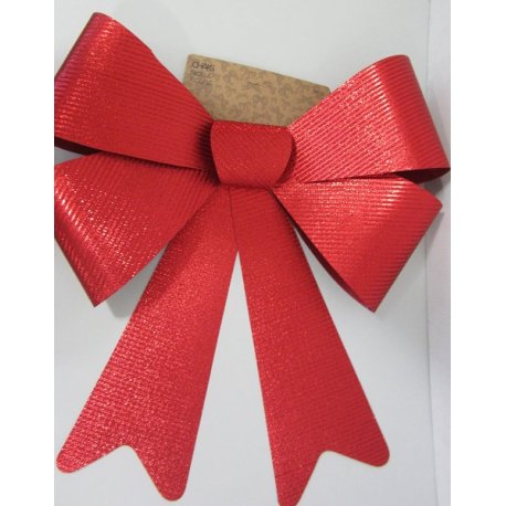 Noeud rouge velours 36 cm