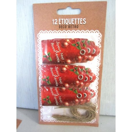 Etiquettes cadeaux autocollantes