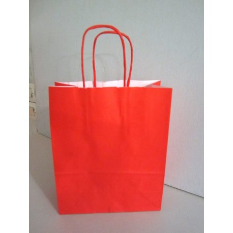Sacs Kraft couleur ROUGE 3 TAILLES